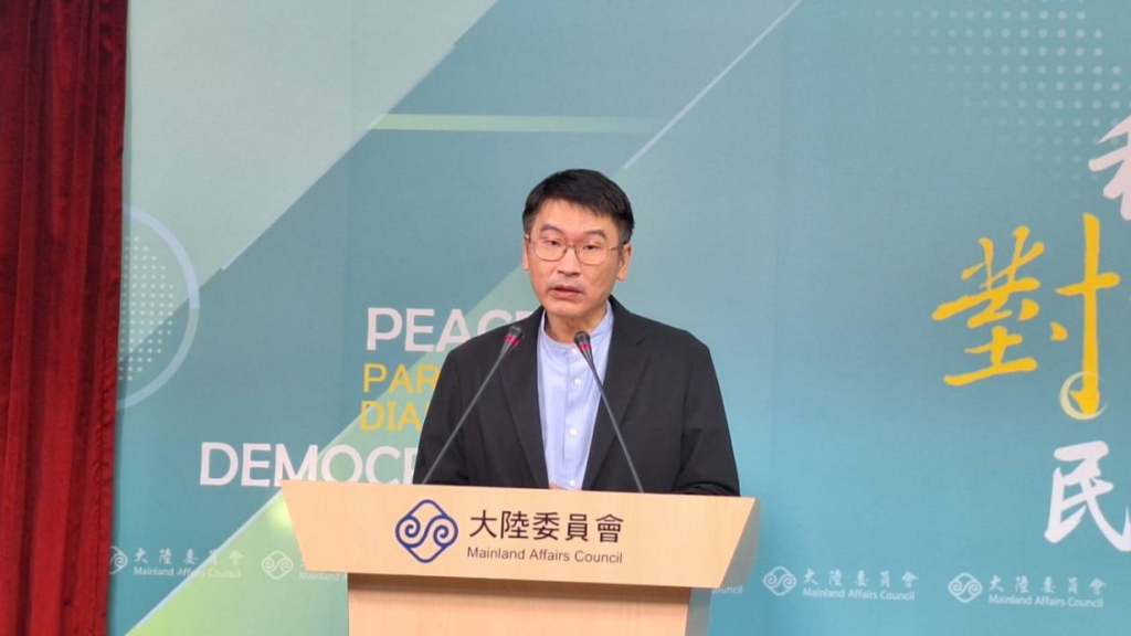 陸委會副主委梁文傑針對雙城論壇籌辦進度提出回應。(記者郜敏攝)