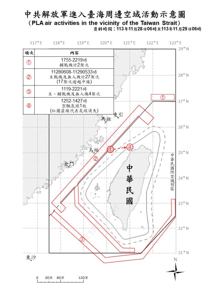 今日中共機艦襲擾動態