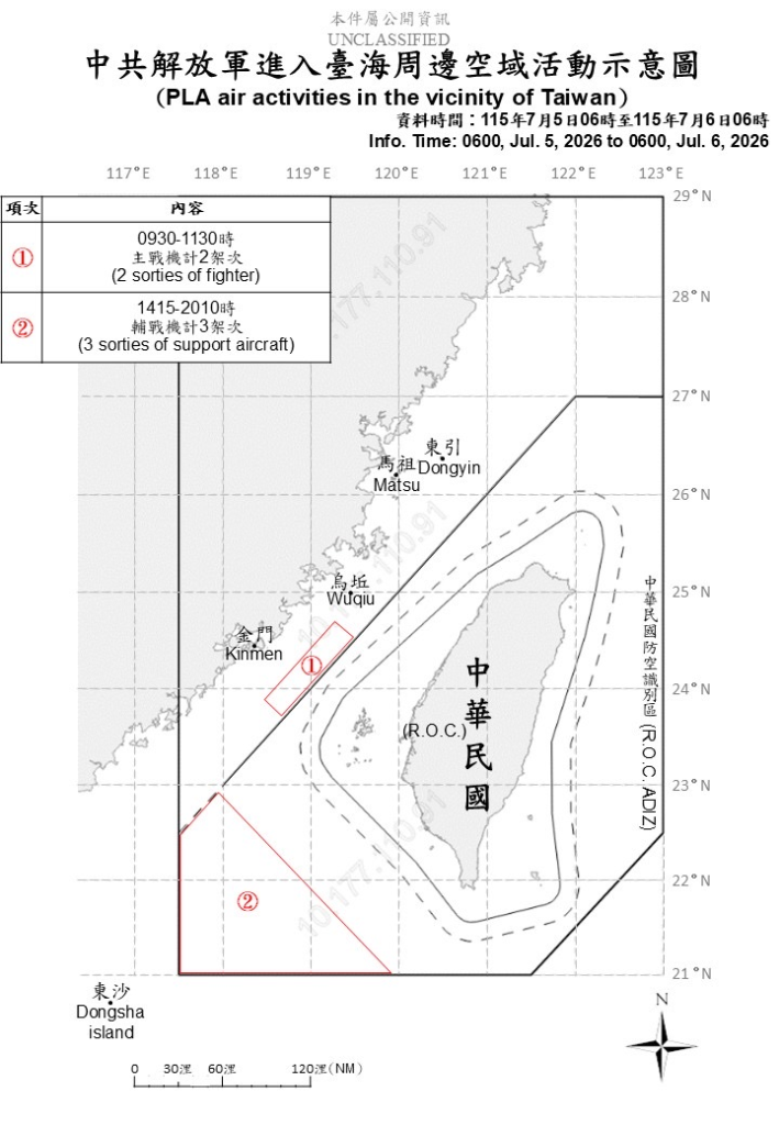 今日中共機艦襲擾動態