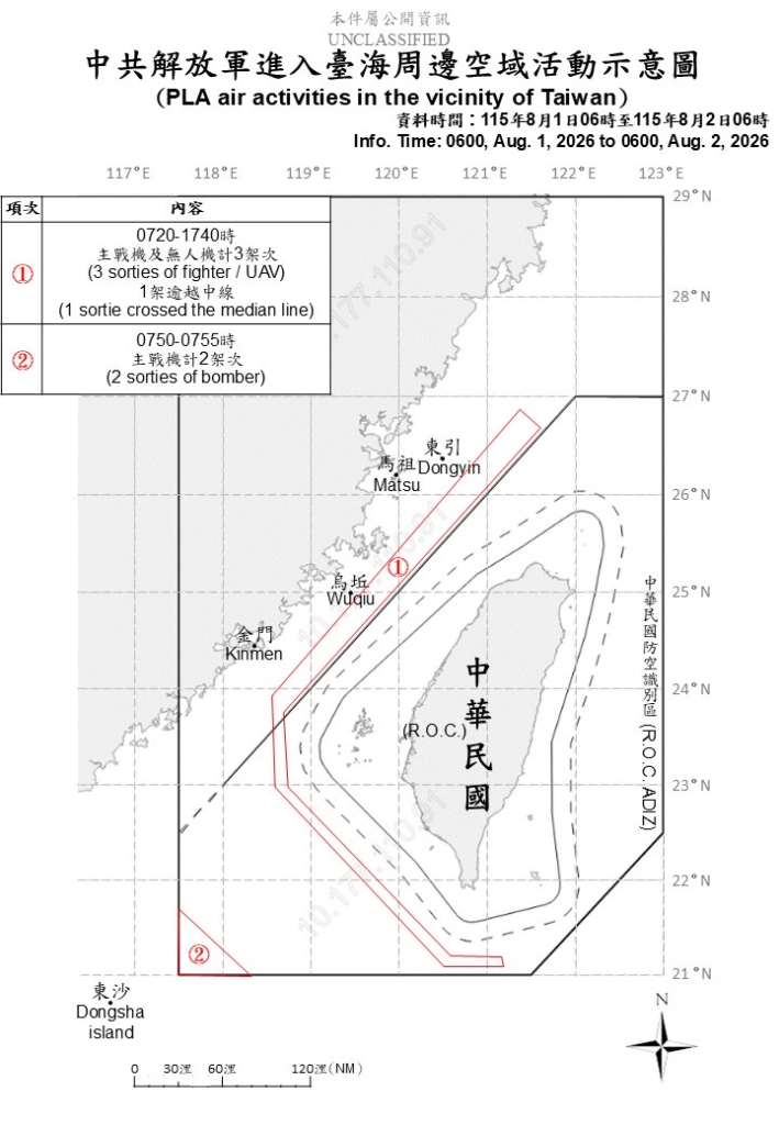 今日中共機艦襲擾動態