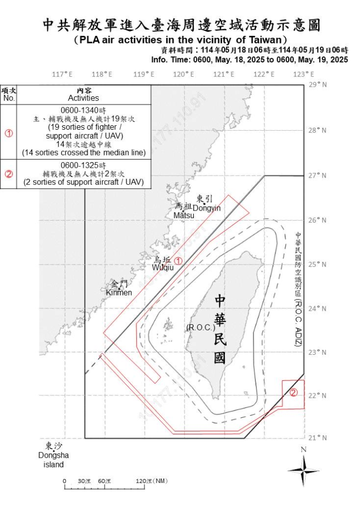 今日中共機艦襲擾動態